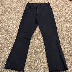 MOTHER Size 26 Black Women's High-Rise Flare Jeans